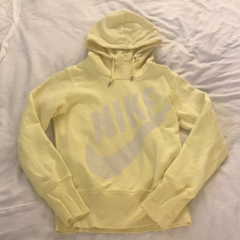 Nike sportswear yellow hoodie